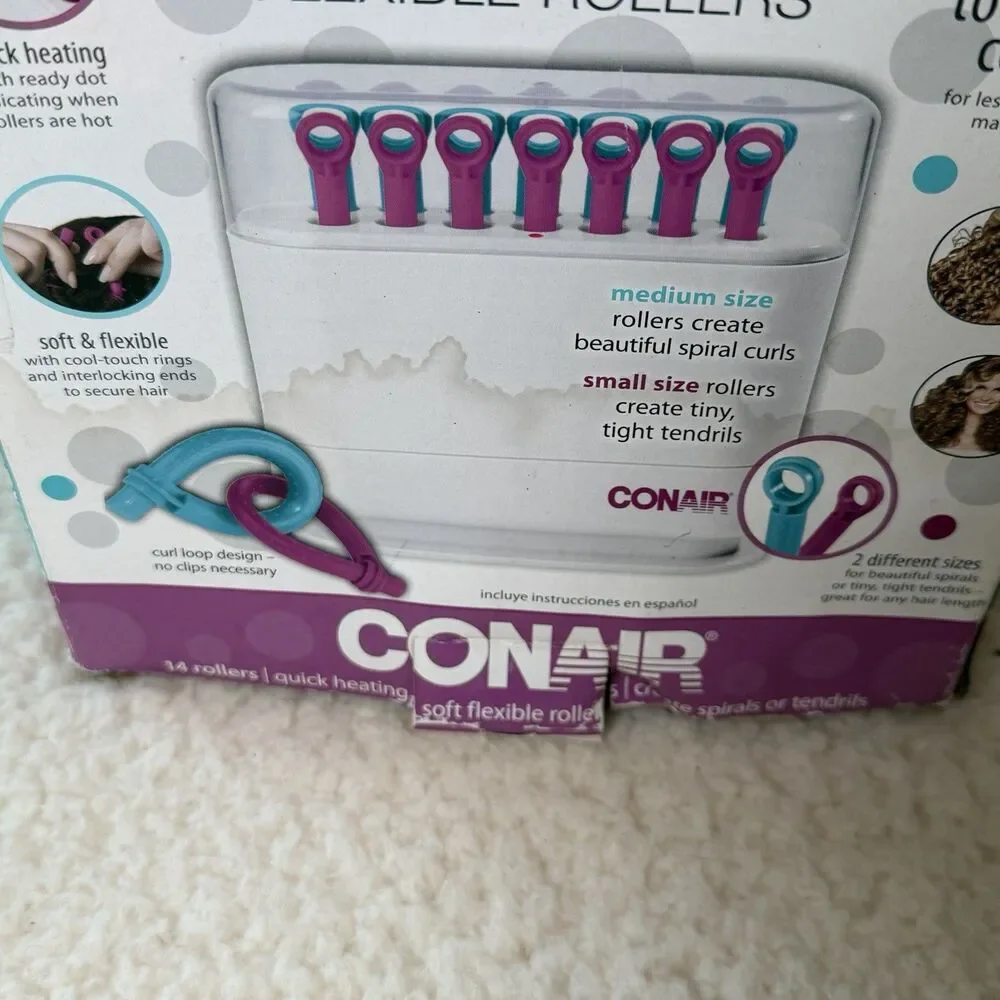 Vintage Conair Hot Sticks Flexible Heated Rollers 14 Count Model HS18WR